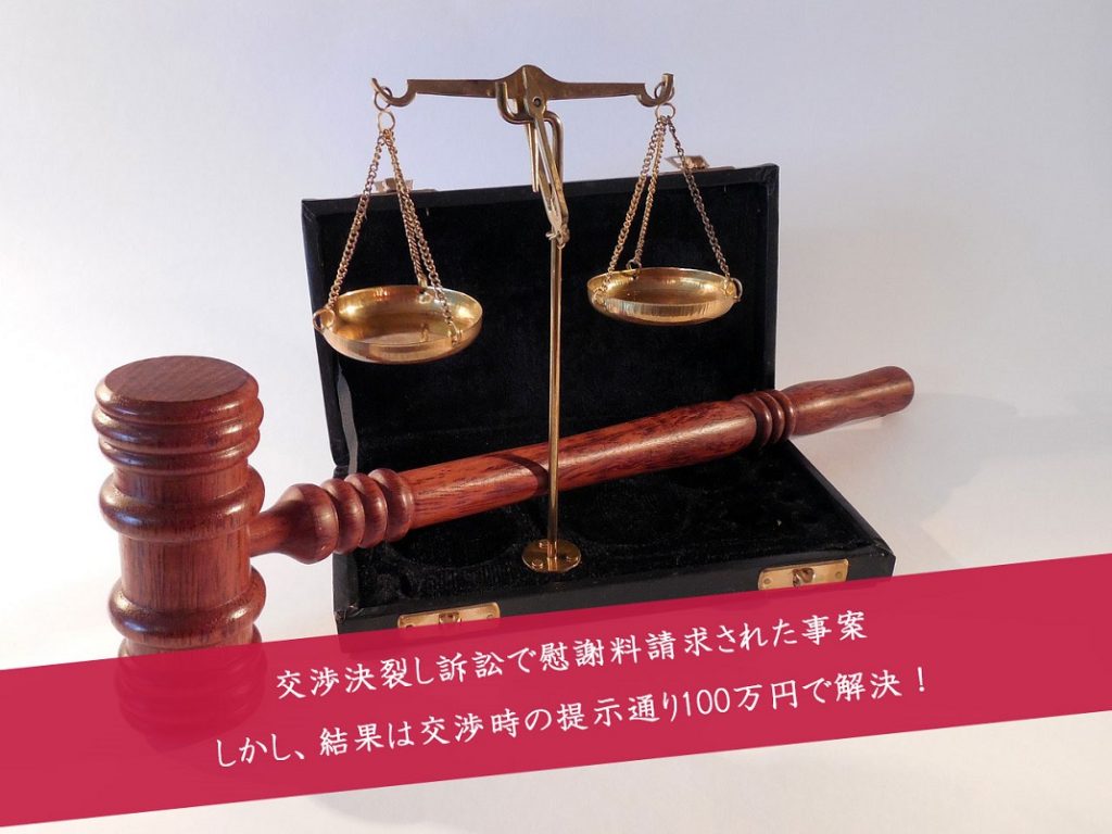 解決事例:訴訟提起されたが和解金100万円で解決した事例