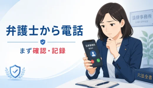 不倫中に弁護士から電話｜折り返す？無視は？対応の基本と注意点