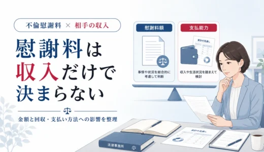 不倫慰謝料は相手の収入で変わる？低収入の場合の影響と対策を弁護士が解説
