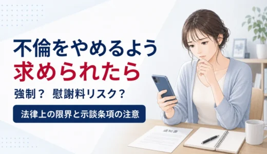 不倫をやめることを強制されるか？