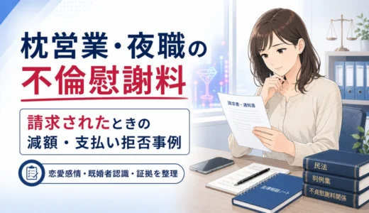 【枕営業・風俗・キャバ嬢の不倫】慰謝料請求を支払い拒否・大幅減額した解決事例を徹底解説
