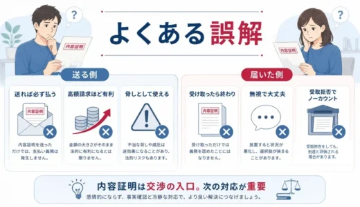 内容証明の効果とは？法的効力・できること／できないことをやさしく整理