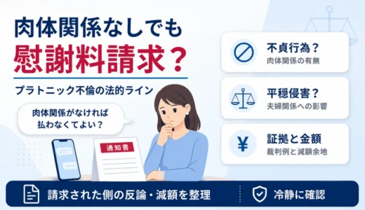 プラトニック不倫とは？肉体関係なしでも慰謝料を請求されるケースを裁判例で解説