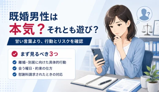 不倫 独身女性｜既婚男性が本気か見極めるサインと結婚の可能性【弁護士解説】